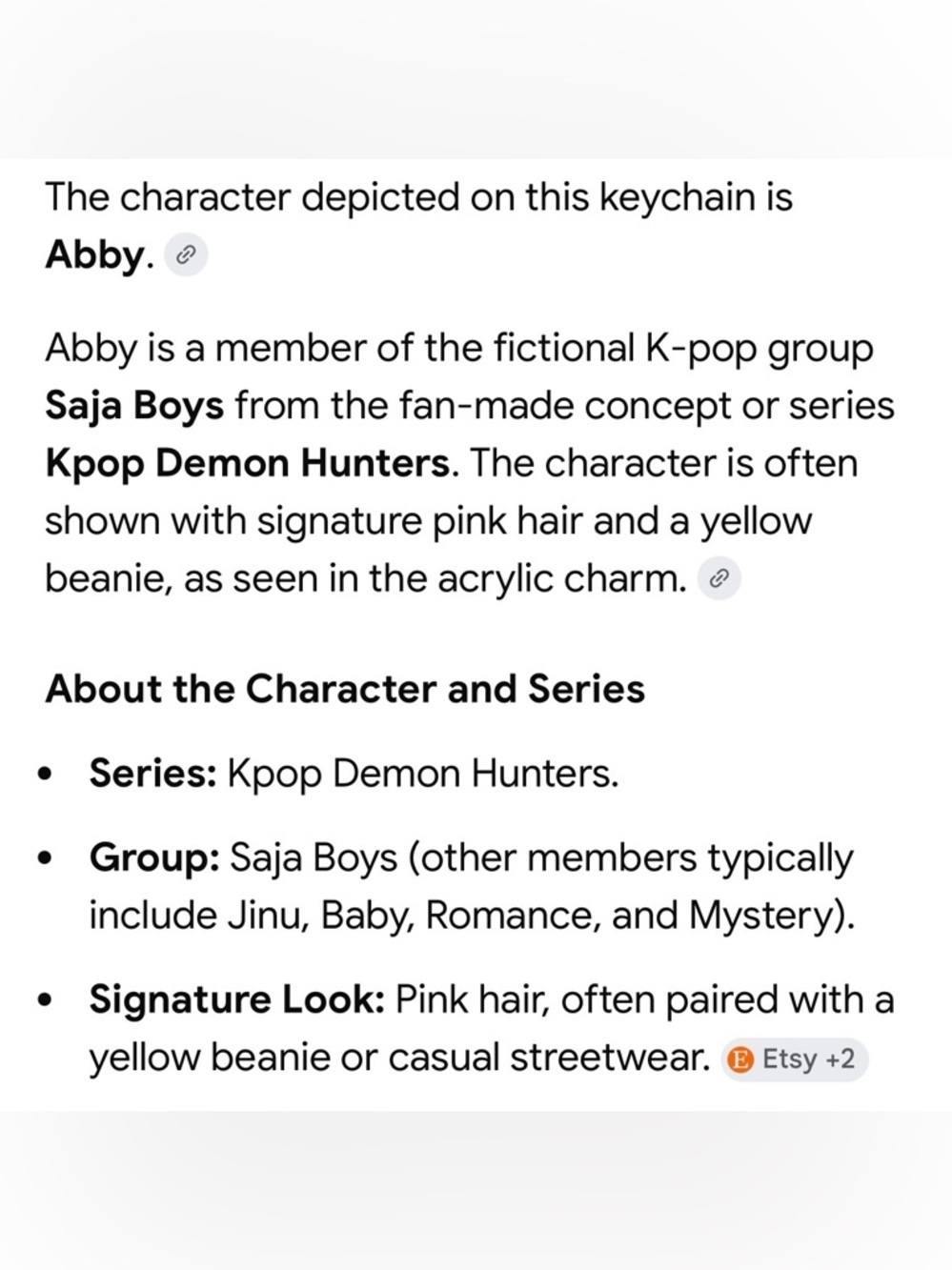 $5 Add-on | Abby Keychain Charm - Picture 2 of 11